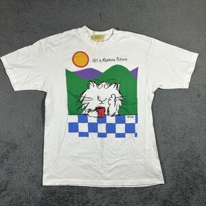 Vintage 90s Sandra Boynton "Not a Morning Person" T Shirt Unisex Large #1930